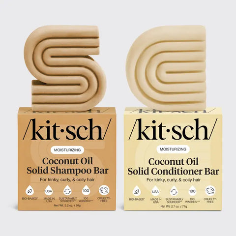 Kitsch Solid Shampoo and Conditioner Bar Set