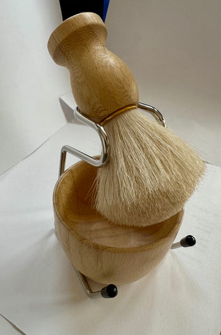 Goat Hair Shave Brush Set