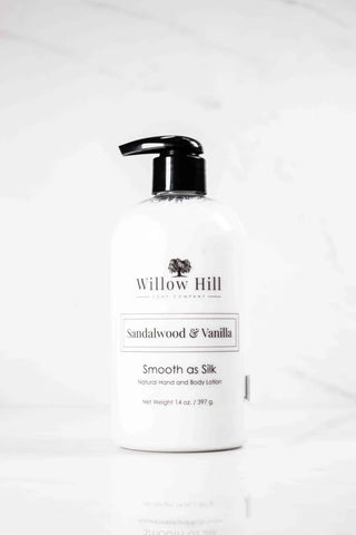 Willow Hill Sandalwood and Vanilla Line