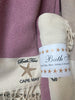 Custom Embroidered Bath Time Diagonal Striped Turkish Towels