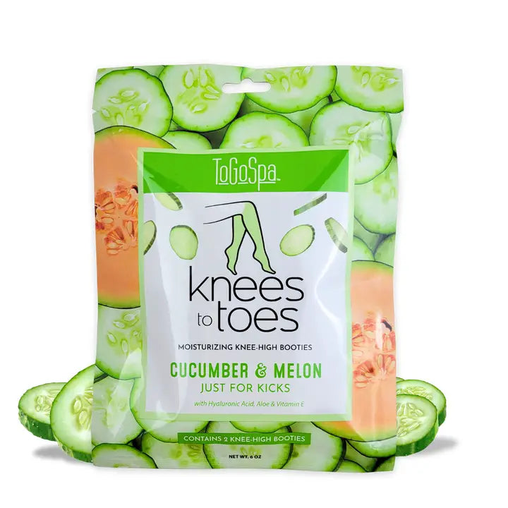 ToGoSpa Cucumber Melon Knees to Toes Foot Mask