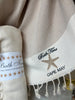 Custom Embroidered Bath Time Diagonal Striped Turkish Towels