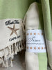 Custom Embroidered Bath Time Diagonal Striped Turkish Towels