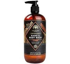 English Soap Company Hand & Body Wash Sandalwood & Amber