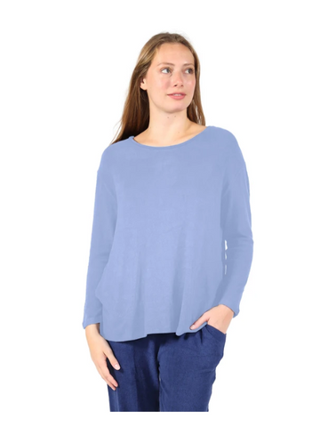 The Comfort Collection Long Sleeve Scoop Neck Shirt