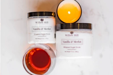WIllow Hill Soap Co. Vanilla & Merlot Line